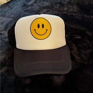 Black Smiley Face Hat